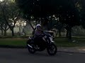 image Istriku Belajar Mengendarai Sepeda Motor New Megapro