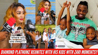 Diamond Platnumz Reunites With His Kids With Zari And Top Moments During Zari Arrival Btg News