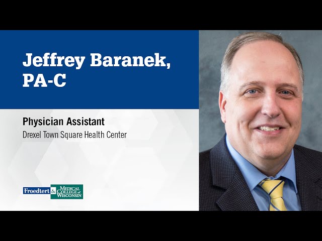 Watch Jeff Baranek, physician assistant on YouTube.