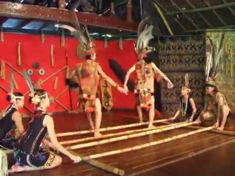 monsopiad kadazan traditional fast bamboo dance