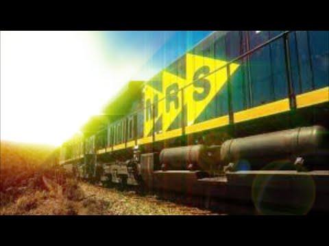 LARGE FREIGTHER MRS 7389-2=7523-2CARRYNG IRON ORE PASSING MANTIQUEIRA STATION LARGE FREIGTHER MRS 7389-2=7523-2CARRYNG IRON ORE PASSING MANTIQUEIRA STATION