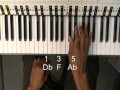 KoolPiano How To Play A Db Chord On Piano Db Major Lesson EricBlackmonMusic