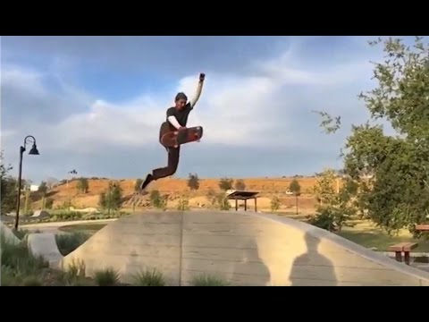 INSTABLAST! - 360 Flip Onto Skateboard!! Wallie Broken Cinderblocks, Ollie Attempt Slams!!