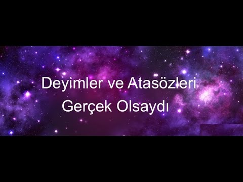 Deyimler Ve Atasözleri Gerçek Olsaydı