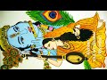 Beautiful painting of lord Krishna and meerabai