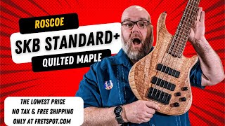 Roscoe Skb Standard Plus Quilted Maple Top, Indian Rosewood 33 Scale