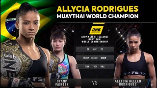 Allycia Rodrigues VS Stamp Fairtex - MUAYTHAI WORLD CHAMPION - ONE Championship