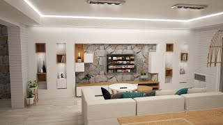 Diseño de interiores arquitectura Proyecto - Render y Obra