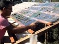 Invernáculo con botellas de plástico