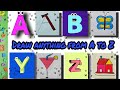 Draw with Alphabet letters A to Z ||Fun with Alphabets||Easy drawing for kids