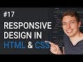 17: How to Make a Website Responsive | Learn HTML and CSS | Full Course For Beginners