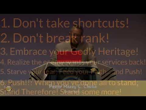 Sermon Title: How to keep Focused, Pushing to your Promised Land! 09/25/22
