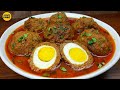 Try This Easiest Nargisi Kofta Curry Recipe, Egg Stuffed Meatballs, Egg Kofta Curry, Koftay Ka Salan