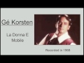 Gé Korsten - La Donna E Mobile