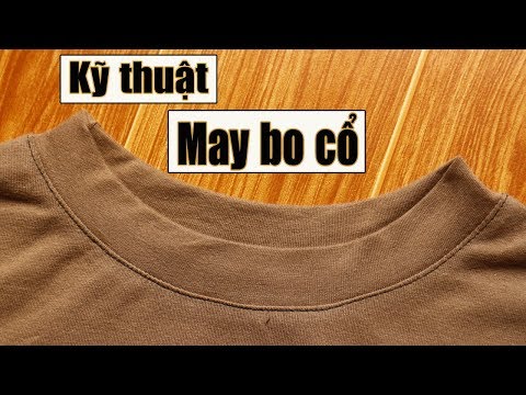 DIY HOW TO SEW TSHIRT | KỸ THUẬT MAY BO CỔ CHÍNH XÁC ĐỀU VÀ ĐẸP| Ặt Củ Tỏi DIY