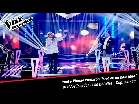 Paúl y Vinicio cantaron “Vivo en un país libre” - La Voz Ecuador - Batallas - Cap. 24 - T1