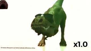 The Dancing Dino Meme but it gets faster and faster