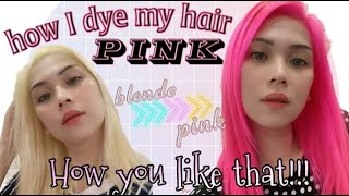 Dyi Bleaching And Dyeing My Hair Pink Using Technicolormnl Hair Colorno Damage At Allbudgetarian