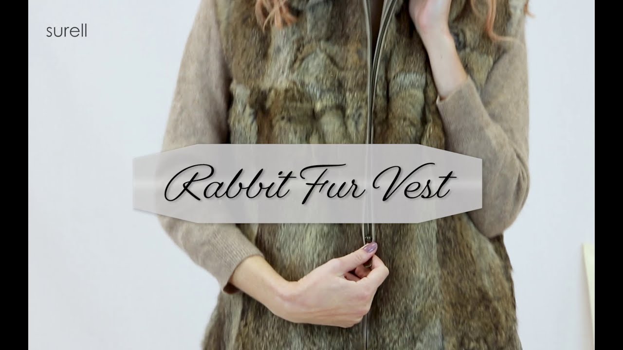 Surell Rabbit Fur Vest