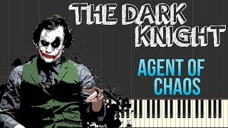 The Dark Knight - Agent Of Chaos Hans Zimmer Piano Tutorial Synthesia