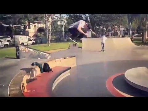 INSTABLAST! - GIANT Bs Flip Stoner Park!! Bs Smith Kickflip to Bs Smith!?!! SEMI TRUCK Skating!!