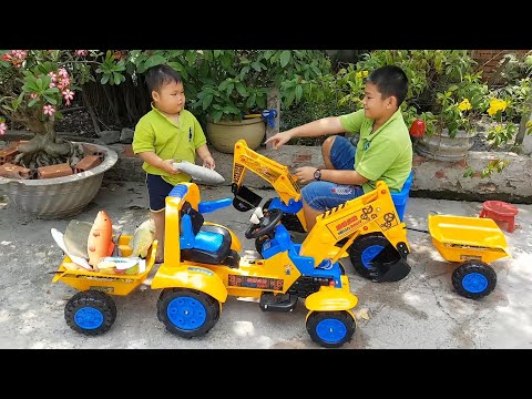 Trò Chơi Ngoài Sân – Bạn Pin Có Xe Ăn Cá Biển ❤ ChiChi ToysReview TV ❤ Fun Song Vui Nhộn