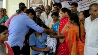 AP Home minister Mekathoti Sucharitha in Pulse polio program in Guntur
