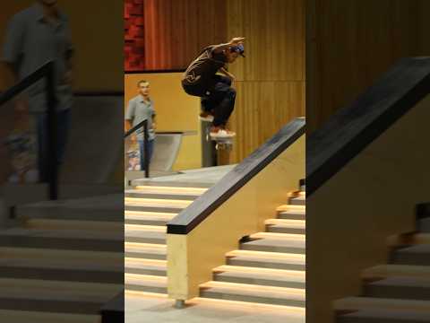 Felipe Gustavo nollie flip front noseslide the Hubba #skateboarding