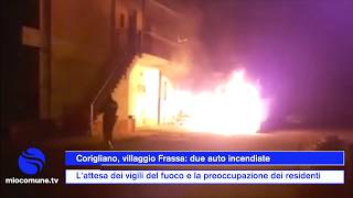 Corigliano: due auto in fiamme al villaggio Frassa