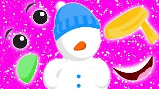 Kidscamp - Snowman Dress Up | Christmas Challenge for Kids | Funny Snowman Face | KidsCamp