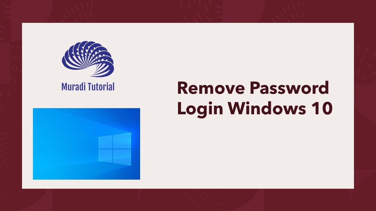 Remove password login on Windows 10 using local account Remove password login on Windows 10 using local account