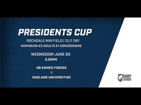 England Universities v UK Armed Forces Rugby League - RFL Presidents Cup Round 3