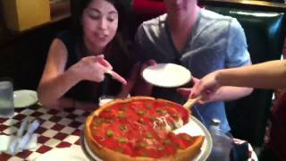 Giordano's Deep Dish Pizza in Chicago!