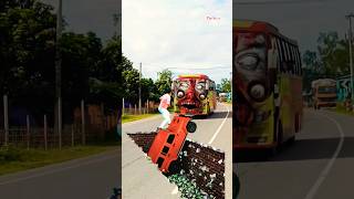 Realistic Mixer & Cement Bus Crash Striking Vfx Art & Cgi Power