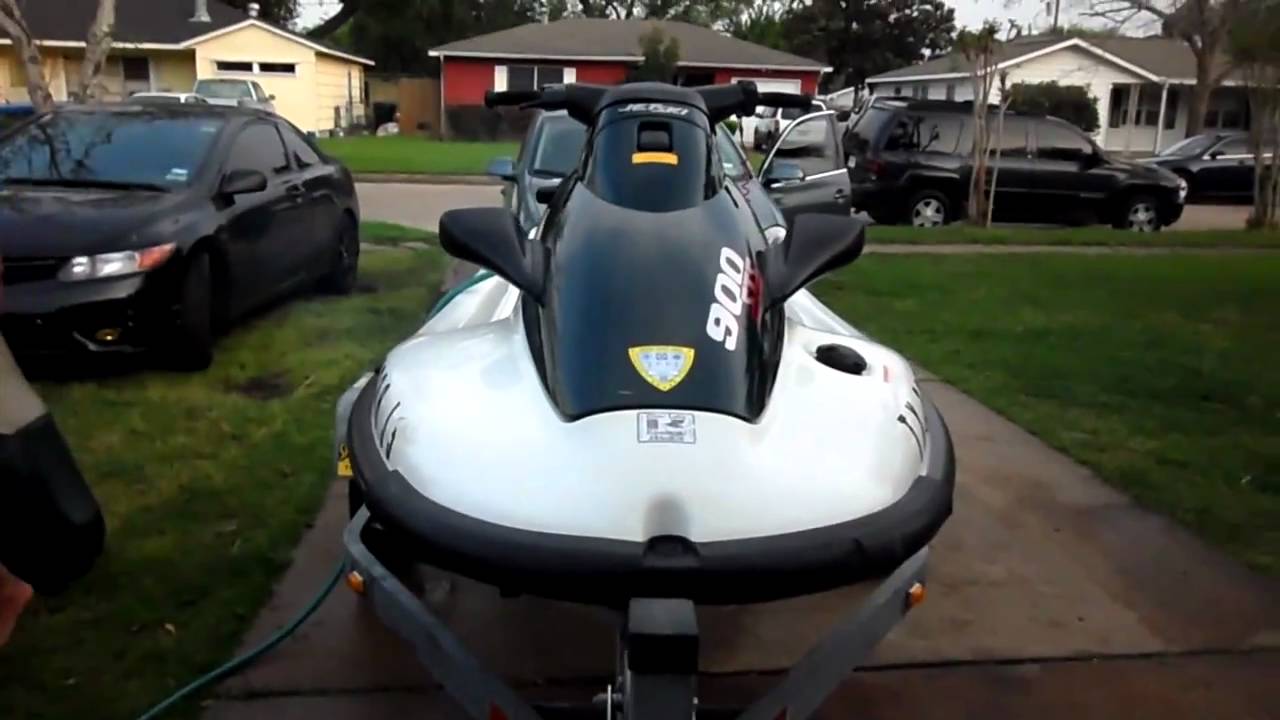 Kawasaki sts 900 jet ski start up YouTube