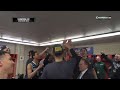 Michigan State coach Tom Izzo speaks to his team after Elite Eight overtime victory