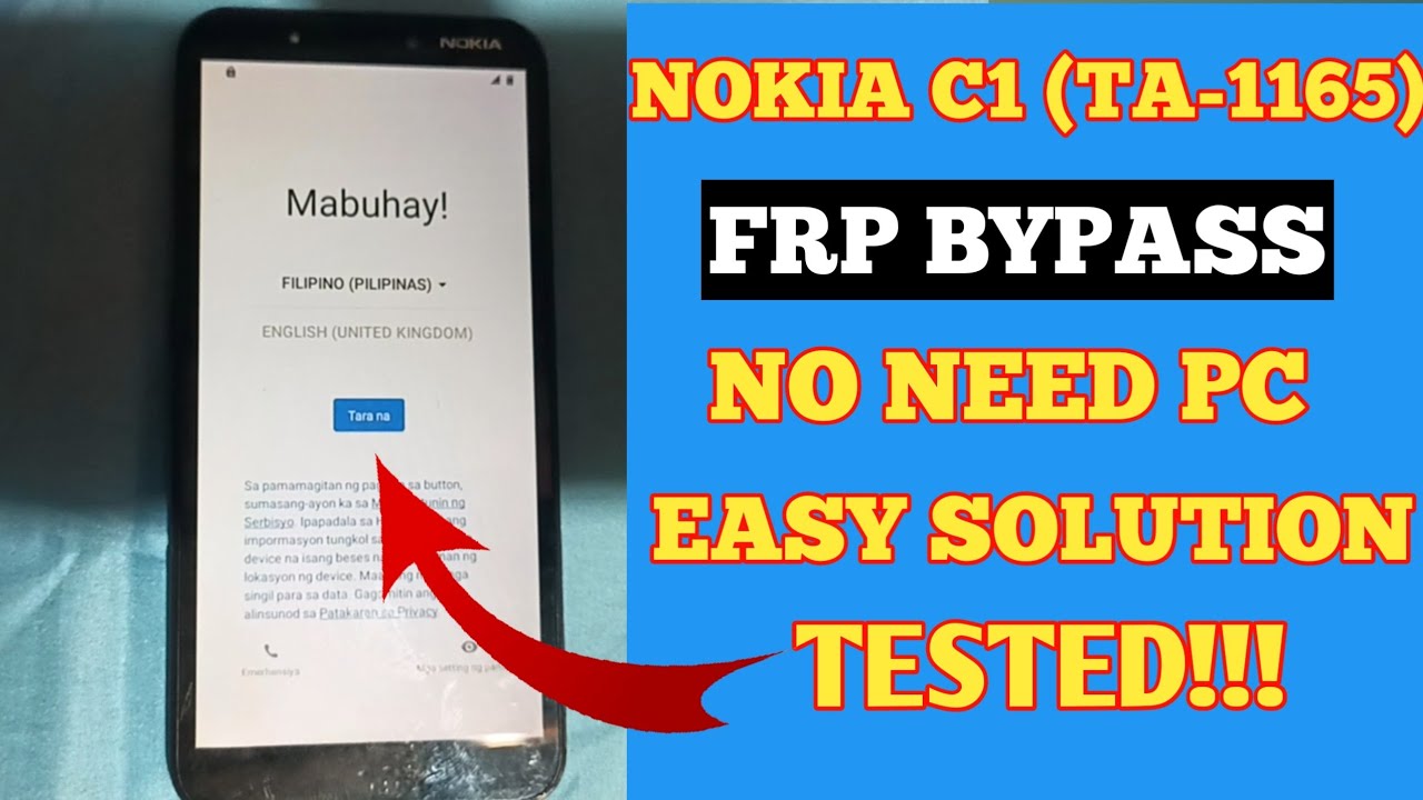 NOKIA C1 (TA-1165) FRP BYPASS NO NEED PC EASY SOLUTION NOKIA C1 (TA-1165) FRP BYPASS NO NEED PC EASY SOLUTION