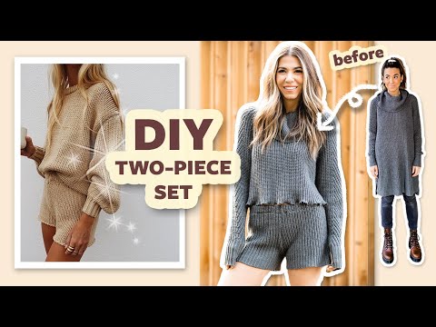 DIY Transformation: 2-Piece Set from 1 Sweater! | DIY with Orly Shani - YouTube