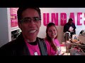 Golden Voice man 'Ted Williams' surprises a lucky fan at a Milkshakes store WEHO