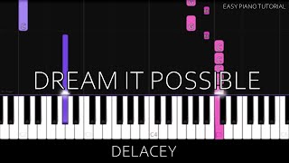 Delacey - Dream It Possible (Easy Piano Tutorial)