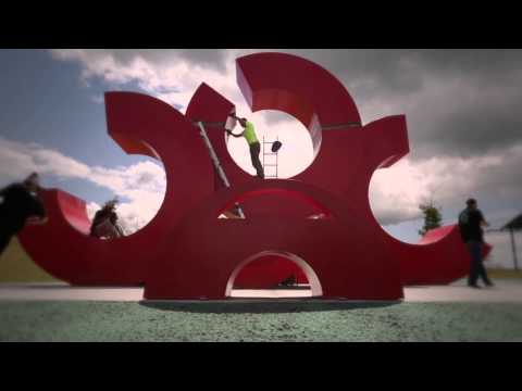 Skating on public art with Torey Pudwill - Red Bull Skate Space