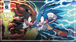 Kirpi Sonic Çizgi Roman Idw 6. Bölüm - Sonic Ve Shadowun Büyük Kapışması