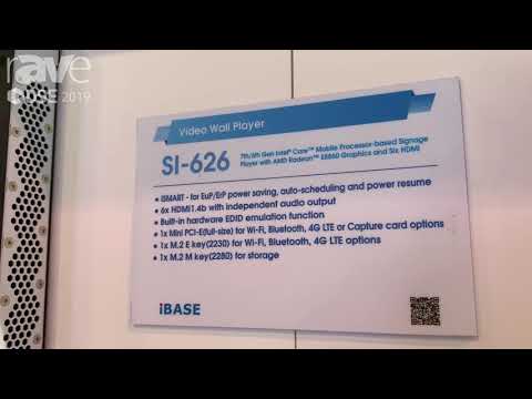 DSE 2019: IBASE Technology Talks SI-626 Video Wall Player