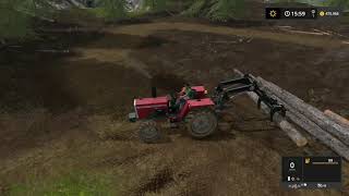 Farming Simulator 17 massey ferguson 4x4 arka yükleyici ile yükleme yapma /fs17 