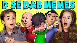 KIDS REACT TO DABBING MEMES (D SE DAB MEMES)