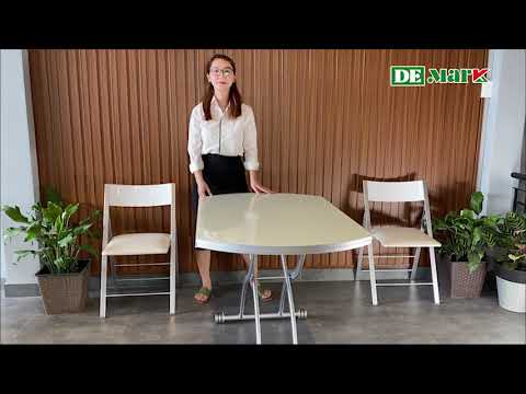 Bàn Ghế ĂnThông Minh Xếp Gọn DeMarK | Bộ Bàn Ghế Xếp Gấp Đa Năng Thông Minh Cao Cấp