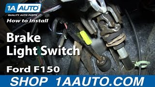How To install Replace Brake Light Switch 2004-08 Ford F150 and more vehicles