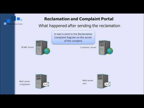 RCMP Enter reclamation or complaint