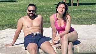 Kareena Kapoor Sizzles In Pink BIKINI With Husband Saif Ali Khan