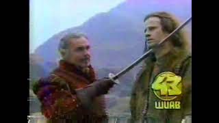 1990 Wuab Channel 43 8 Oclock Movie Partial Open - Highlander